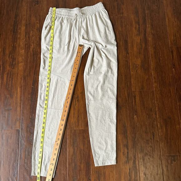 OUTDOOR VOICES CloudKnit Pants Beige Elastic Waist Sweatpants Workout - Picture 12 of 13